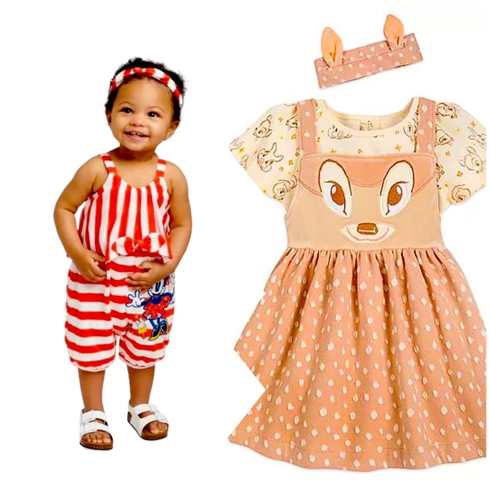 Bundle of 2 Disney 6-9 Month Baby Girl Outfits